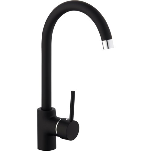 Basin Mixer Tap with Stainless Steel Spout Single Lever Black | DA-70000065