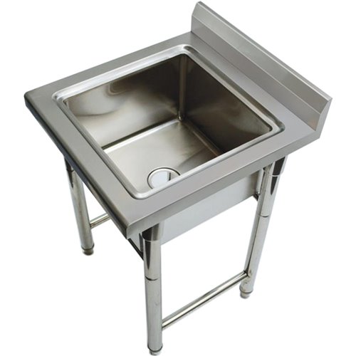 Commercial Sink Stainless steel 600x600x900mm 1 bowl Splashback | DA-ST145A