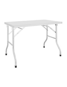 Commercial Folding Work Table Stainless Steel 1000x600x800mm | DA-FWT106D