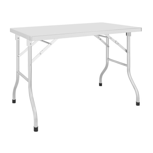 Commercial Folding Work Table Stainless Steel 1000x600x800mm | DA-FWT106D