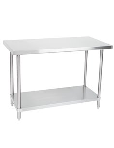 Commercial Work table Stainless steel Bottom shelf 1200x750x900mm | DA-WTG750X1200
