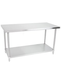 Commercial Work table Stainless steel Bottom shelf 1500x750x900mm | DA-WTG750X1500