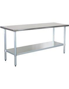Commercial Work table Stainless steel Bottom shelf 1800x600x900mm | DA-WTG600X1800