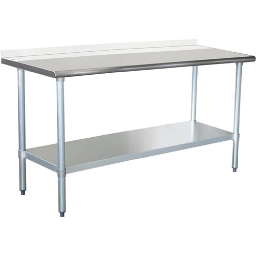 Commercial Work table Stainless steel Rear upstand Bottom shelf 1200x600x900mm | DA-WTG600X120050R