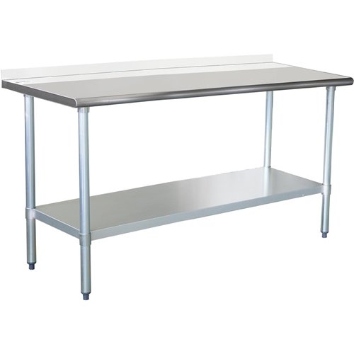Commercial Work table Stainless steel Rear upstand Bottom shelf 1200x600x900mm | DA-WTG600X120050R