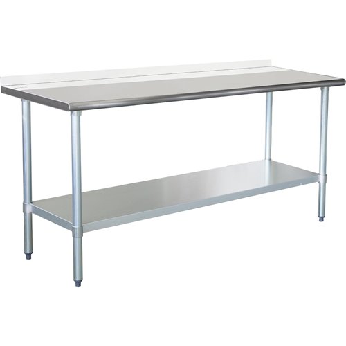Commercial Work table Stainless steel Rear upstand Bottom shelf 1800x600x900mm | DA-WTG600X180050R