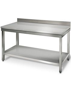 Professional Work table Stainless steel Bottom shelf Upstand 1200x600x900mm | DA-THATS126A