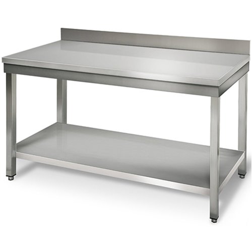 Professional Work table Stainless steel Bottom shelf Upstand 1200x600x900mm | DA-THATS126A