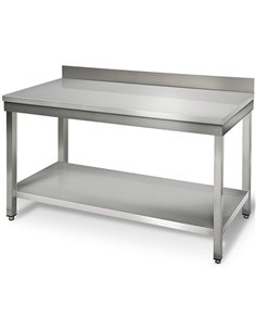 Professional Work table Stainless steel Bottom shelf Upstand 1000x700x900mm | DA-THATS107A