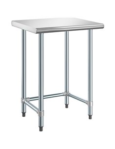 Commercial Work table Stainless steel No bottom shelf 760x610x900mm | DA-WTGOB2430418