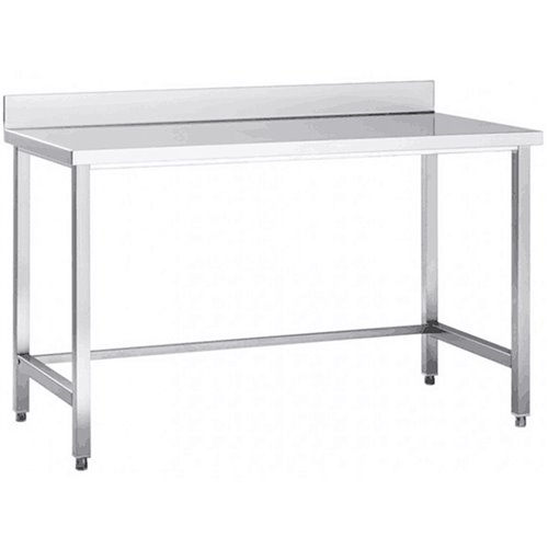 Professional Work table Stainless steel No bottom shelf Upstand 1400x600x965mm | DA-DW6140