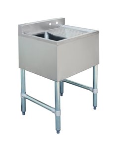 Commercial Bar sink 1 bowl Left 643x477x838mm | DA-BAR1B24R