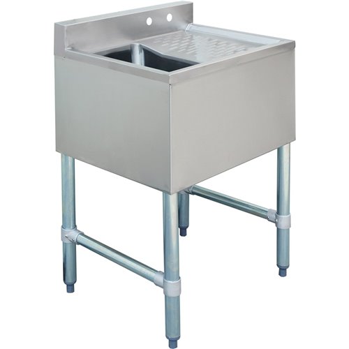 Commercial Bar sink 1 bowl Left 643x477x838mm | DA-BAR1B24R
