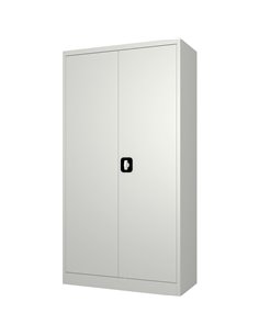Commercial Steel Grey/White Storage Cupboard with 4 Shelves and Lock 800x400x1800mm | DA-FCA18WHITE