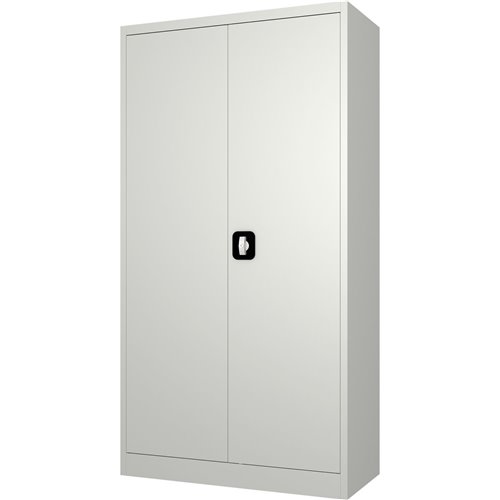 Commercial Steel Grey/White Storage Cupboard with 4 Shelves and Lock 800x400x1800mm | DA-FCA18WHITE