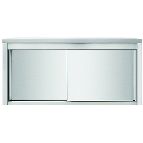 Wall cabinet Sliding doors Stainless steel Width 1000mm Depth 400mm | DA-THWSR104