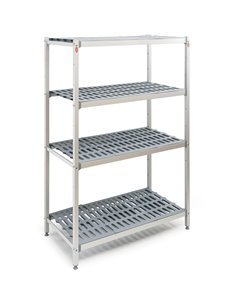 Shelving Unit 4 tier 600kg 1205x460x1680mm Aluminium | DA-TS120546H