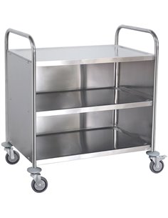 Commercial Serving/Service/Clearing Trolley with Cabinet Stainless steel 3 tier 860x540x940mm | DA-RST3AC