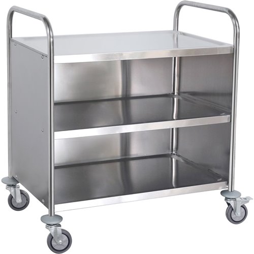 Commercial Serving/Service/Clearing Trolley with Cabinet Stainless steel 3 tier 860x540x940mm | DA-RST3AC