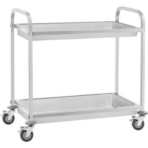 Deep Tray Serving/Service/Clearing Trolley Stainless steel 2 tier  860x540x940mm | DA-RDT2A