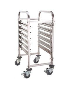 Rack/Tray/Pan Trolley Stainless steel Gastronorm GN1/1 6 tier | DA-RT1106