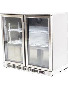 Back bar cooler 2 hinged doors 220 litres Stainless steel | DA-SSBC02PP