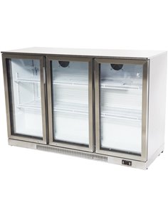 Back bar cooler 3 hinged doors 312 litres Stainless steel | DA-SSBC03PP