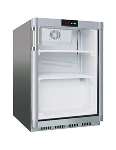 Commercial Refrigerator Undercounter 130 litres Stainless steel Single glass door | DA-SR200G