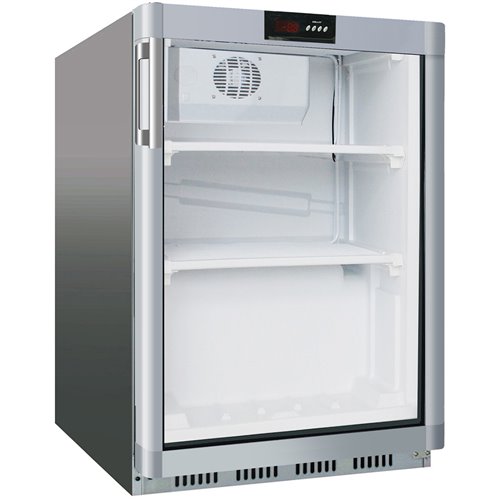 Commercial Refrigerator Undercounter 130 litres Stainless steel Single glass door | DA-SR200G