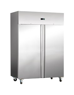 Commercial Refrigerator Upright cabinet 1476 litres Stainless steel Twin door GN2/1 Ventilated cooling | DA-THL1410TN