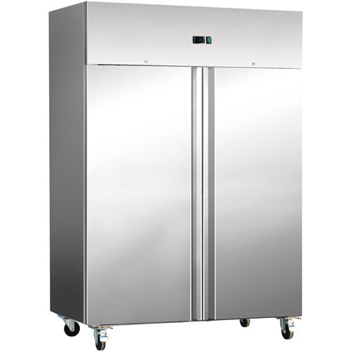 Commercial Refrigerator Upright cabinet 1476 litres Stainless steel Twin door GN2/1 Ventilated cooling | DA-THL1410TN
