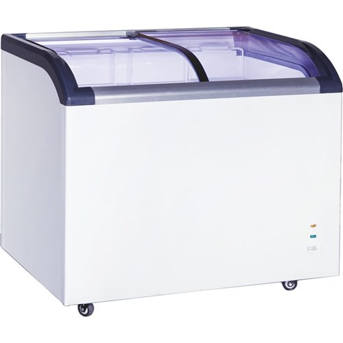 Commercial Display Chest freezer Curved sliding glass lid 445 litres