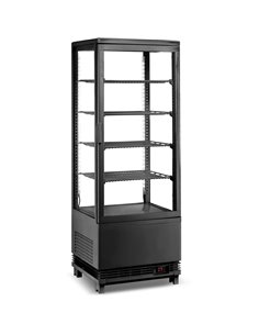 Countertop Display Fridge 98 litres 4 shelves Black 1 flat door  | DA-CL98B