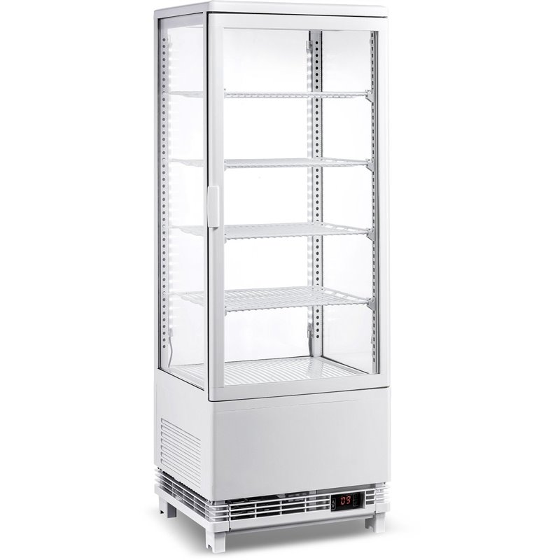 Countertop Display Fridge 98 litres 4 shelves White 1 flat door DACL98W
