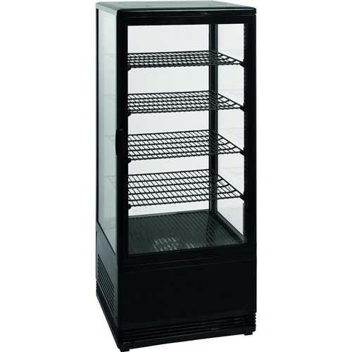 Refrigerated Display case 4 grids 98 litres Black | DA-RT98LB