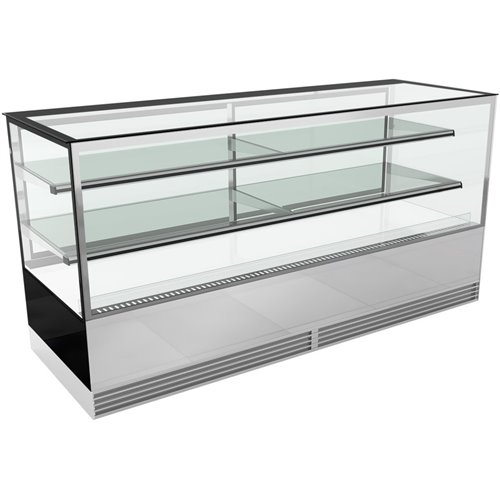 Cake counter 1800x730x1200mm 2 shelves Mirror front LED | DA-GN1800RF2