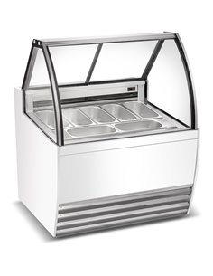 Professional Gelato & Ice Cream Serving Display Counter 7 tubs | DA-DW7R
