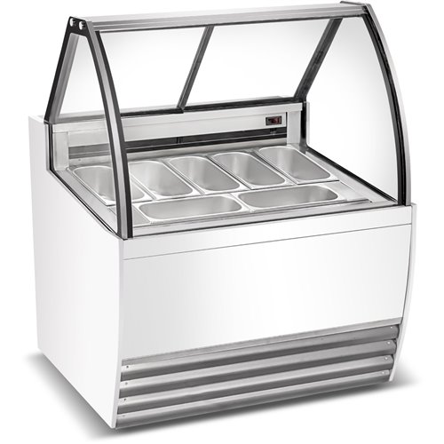 Professional Gelato & Ice Cream Serving Display Counter 7 tubs | DA-DW7R