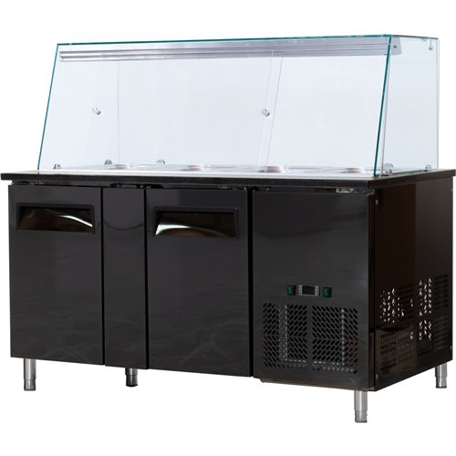 Refrigerated Counter with Display 4xGN1/1 | DA-THSAI158S