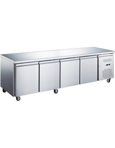 Professional Low Refrigerated Counter / Chef Base 4 doors 2230x700x650mm | DA-BASE41