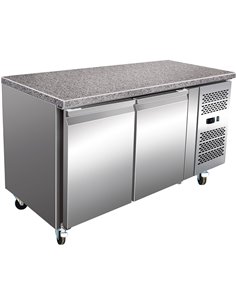 Refrigerated Counter with Marble top 2 doors Depth 800mm | DA-PA15