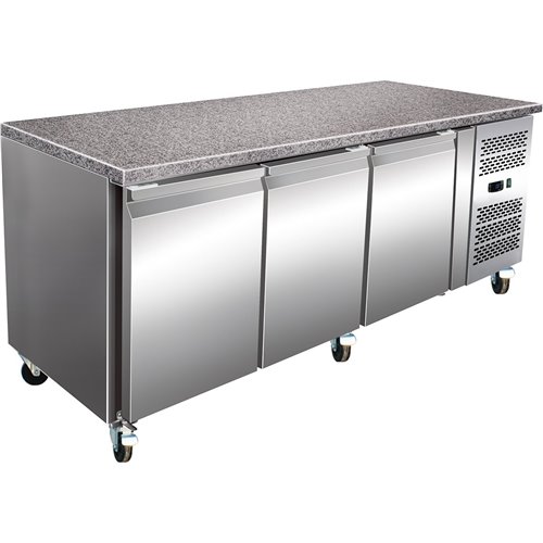 Refrigerated Counter with Marble top 3 doors Depth 800mm | DA-PA20