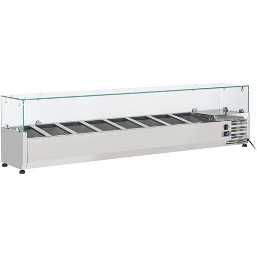 Refrigerated Servery Prep Top 1800mm 8xGN1/4 Depth 330mm | DA-PT18