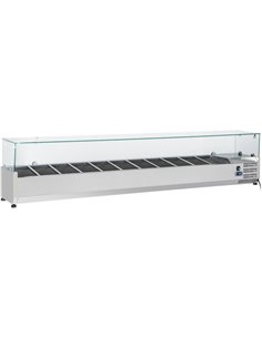Refrigerated Servery Prep Top 2000mm 10xGN1/4 Depth 330mm | DA-PT20