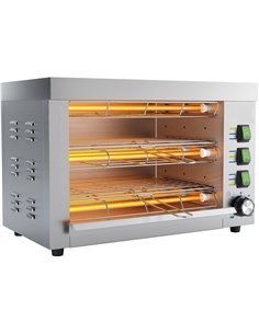 Commercial Quartz Salamander grill oven Double 360x245x295mm 3.25kW | DA-QTO360