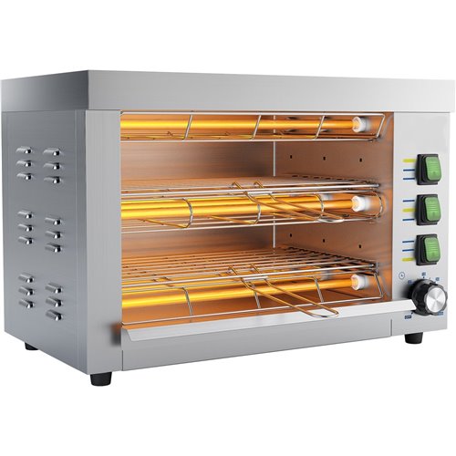 Commercial Quartz Salamander grill oven Double 360x245x295mm 3.25kW | DA-QTO360