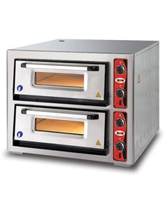 Electric Pizza Oven 2 chambers 620x920mm Capacity 6+6 pizzas at 12" 230V/1 phase | DA-PF6292DE