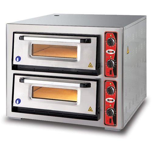 Electric Pizza Oven 2 chambers 620x920mm Capacity 6+6 pizzas at 12" 230V/1 phase | DA-PF6292DE