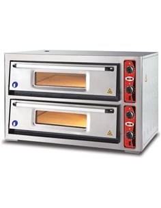 Electric Pizza Oven Premium 2 chambers 920x920mm Capacity 9+9 pizzas at 12" 230V/1 phase | DA-PF9292DE