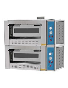 Gas Pizza Oven 2 Chambers, Capacity 2 x 6 Pizzas of 12'' | DA-EMP66G